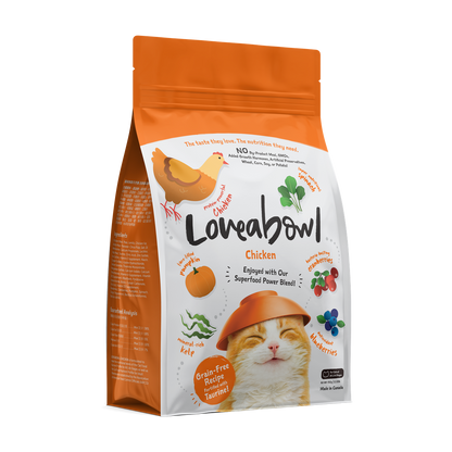 Loveabowl Chicken Grain-Free Dry Cat Food 150g/1kg/4.1kg/9.07kg