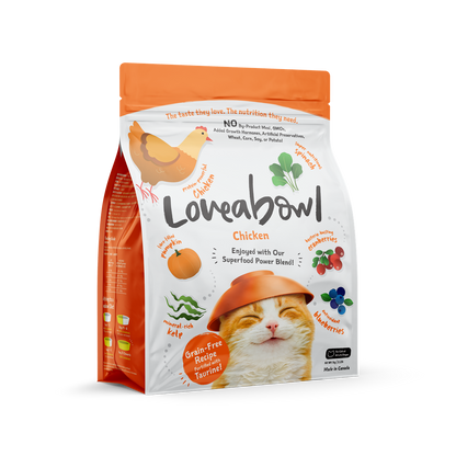 Loveabowl Chicken Grain-Free Dry Cat Food 150g/1kg/4.1kg/9.07kg