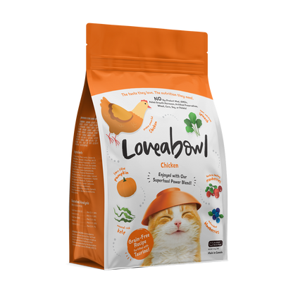 Loveabowl Chicken Grain-Free Dry Cat Food 150g/1kg/4.1kg/9.07kg