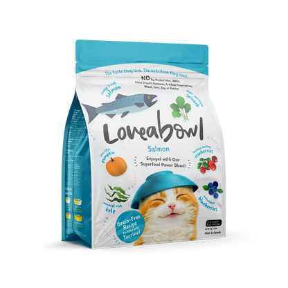 Loveabowl Salmon Grain-Free Cat Food 150g/1kg/4.1kg/9.07kg
