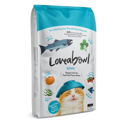 Loveabowl Salmon Grain-Free Cat Food 150g/1kg/4.1kg/9.07kg