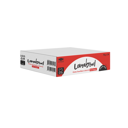 Loveabowl Chicken Snowflakes In Broth With Red Snapper Canned Cat Food 70g - 24cans