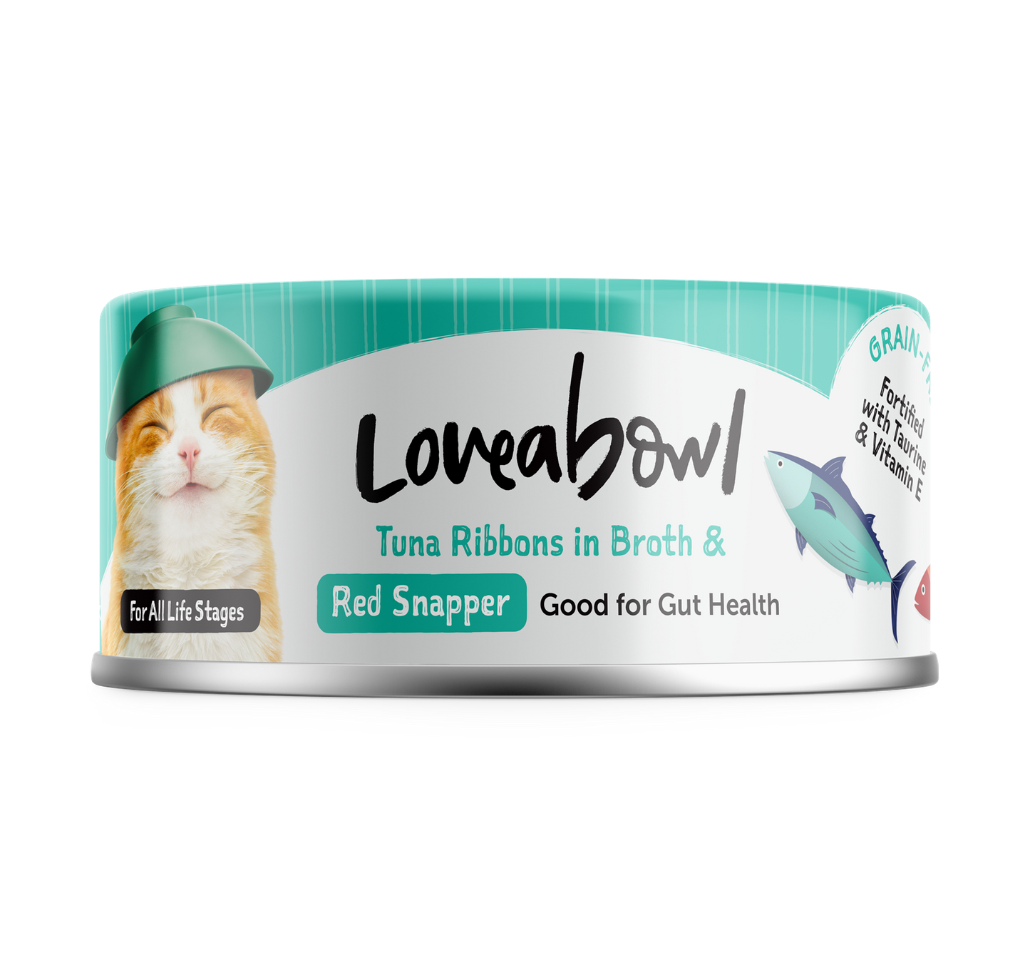 Loveabowl Tuna Ribbons In Broth With Red Snapper Canned Cat Food 70g - 24cans