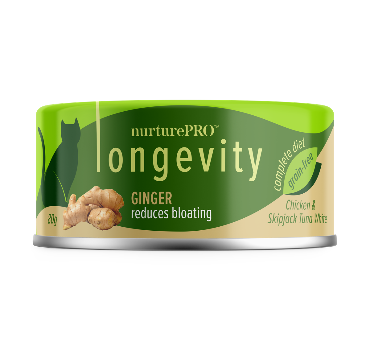 Nurture Pro Longevity Wet Cat Food – With Ginger 80g - 24cans