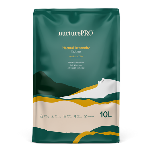 Nurture Pro Bentonite Cat Litter – Unscented (10L)