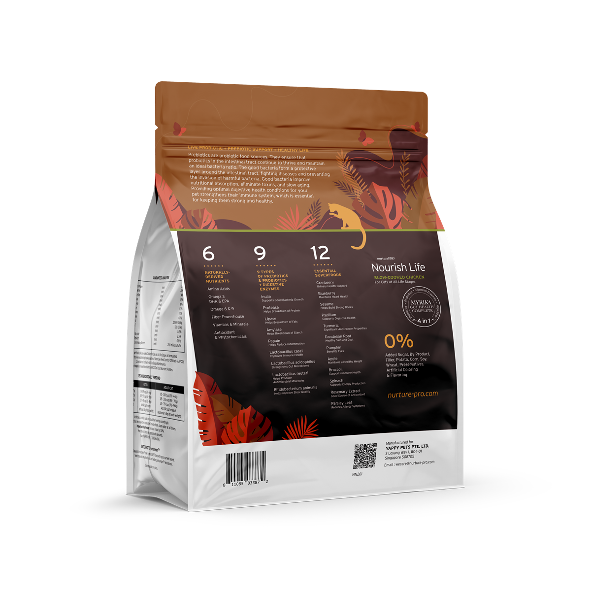 Nurture Pro Nourish Life Slow-Cooked Chicken Dry Cat Food – Indoor Kitten & Adult (300g / 1.8kg / 5.7kg)