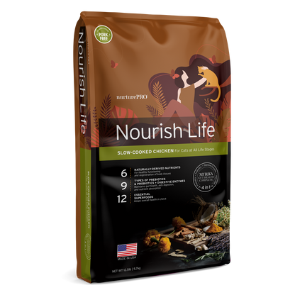 Nurture Pro Nourish Life Slow-Cooked Chicken Dry Cat Food – Indoor Kitten & Adult (300g / 1.8kg / 5.7kg)