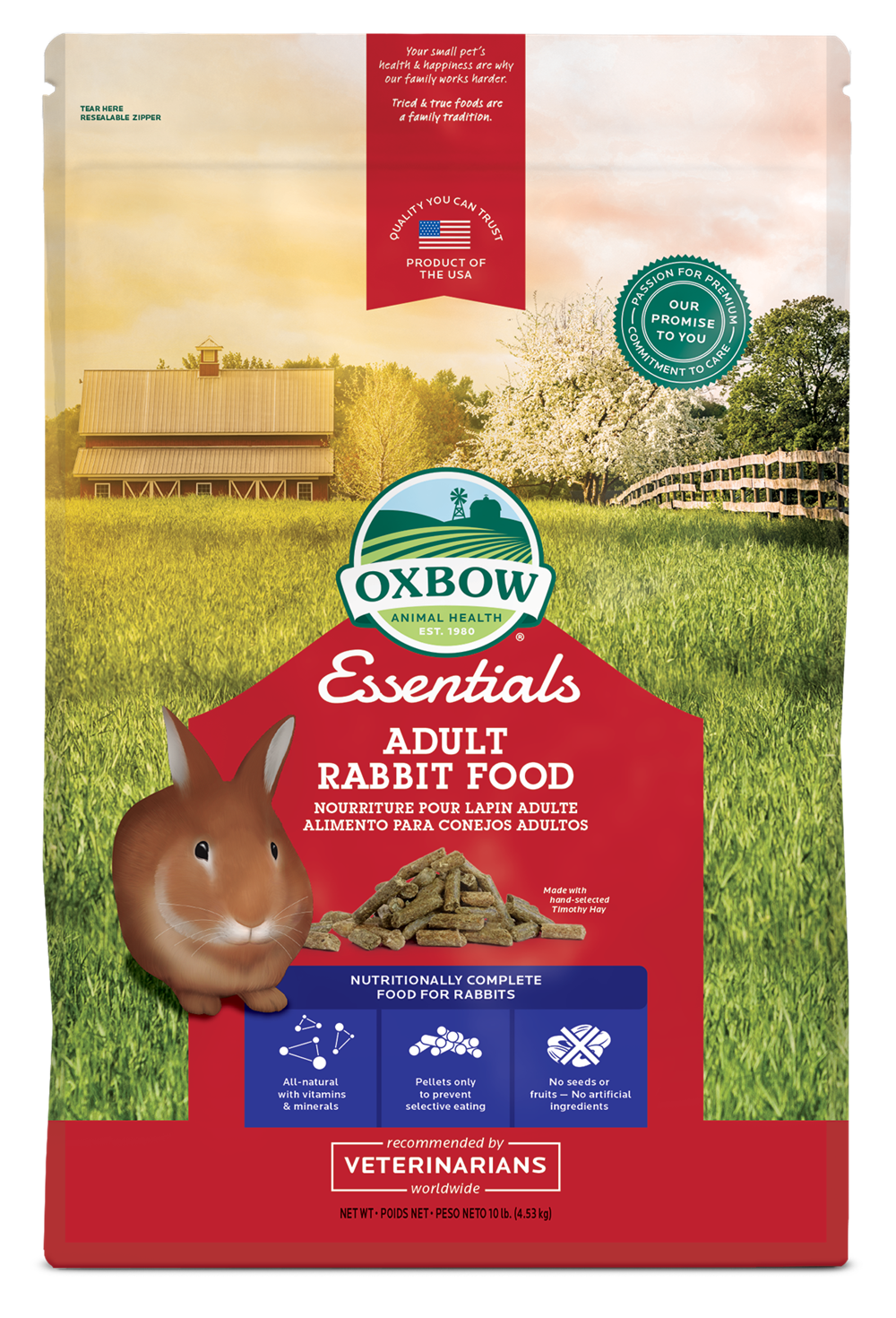 [Up to 25% off] Oxbow Essentials Adult Rabbit Food