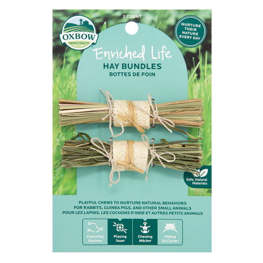Oxbow Enriched Life Hay Bundles for Small Pets