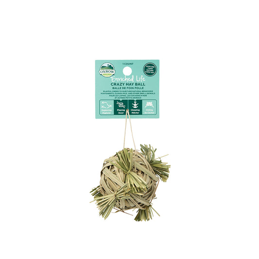 Oxbow Enriched Life Crazy Hay Ball for Small Pets