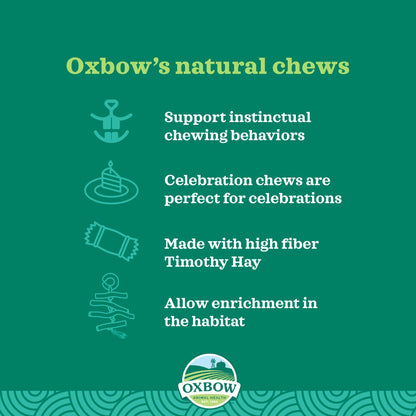 Oxbow Timothy Club Timothy Carrot for Small Pets