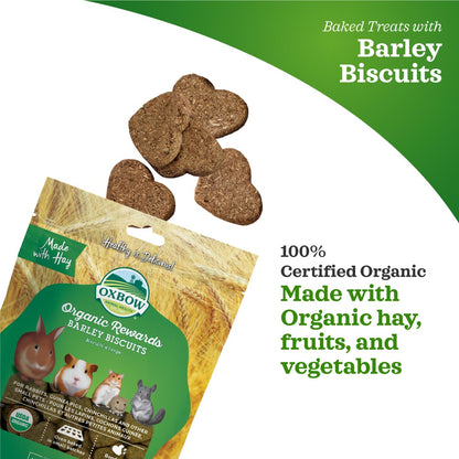 Oxbow Organic Barley Biscuits for Small Pets