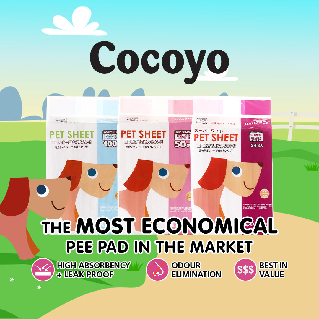 Cocoyo Pee Pads Small 33×45cm (100pcs) – Leak-Proof, Anti-Bacterial & Ultra Absorbent
