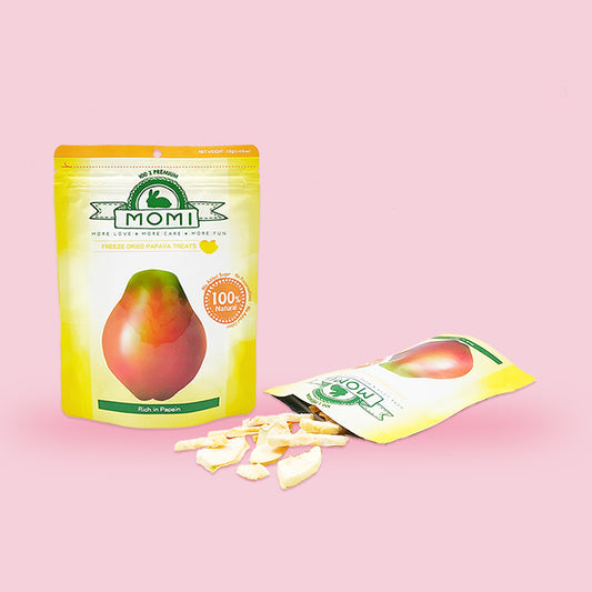 Momi Freeze-Dried Papaya Treat | Natural Fruit Snack for Small Pets
