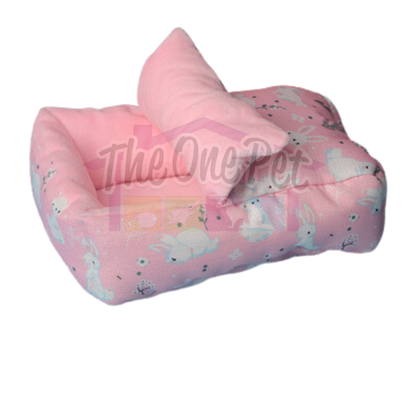 Munchies Handmade Small Pet Bed with Pillow – Soft Nest for Rats, Hamsters & More
