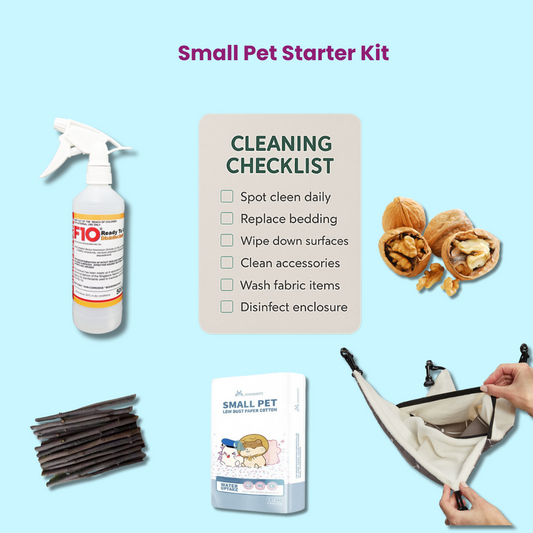 TheOnePet Small Pet Starter Kit – Safe Cage Hygiene