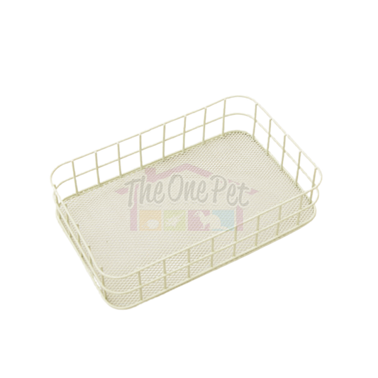 Munchies Metal Bed Frame for Small Pets – Cage-Mount Base in White, Pink or Blue