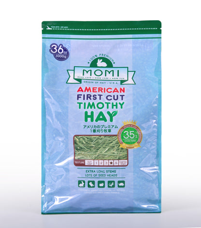 Momi 1st Cut Timothy Hay | High-Fibre Hay for Rabbits, Guinea Pigs & Small Pets