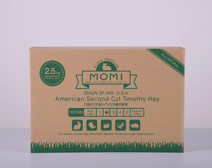 Momi 2nd Cut Timothy Hay | Soft, Leafy Hay for Rabbits, Guinea Pigs & Small Pets
