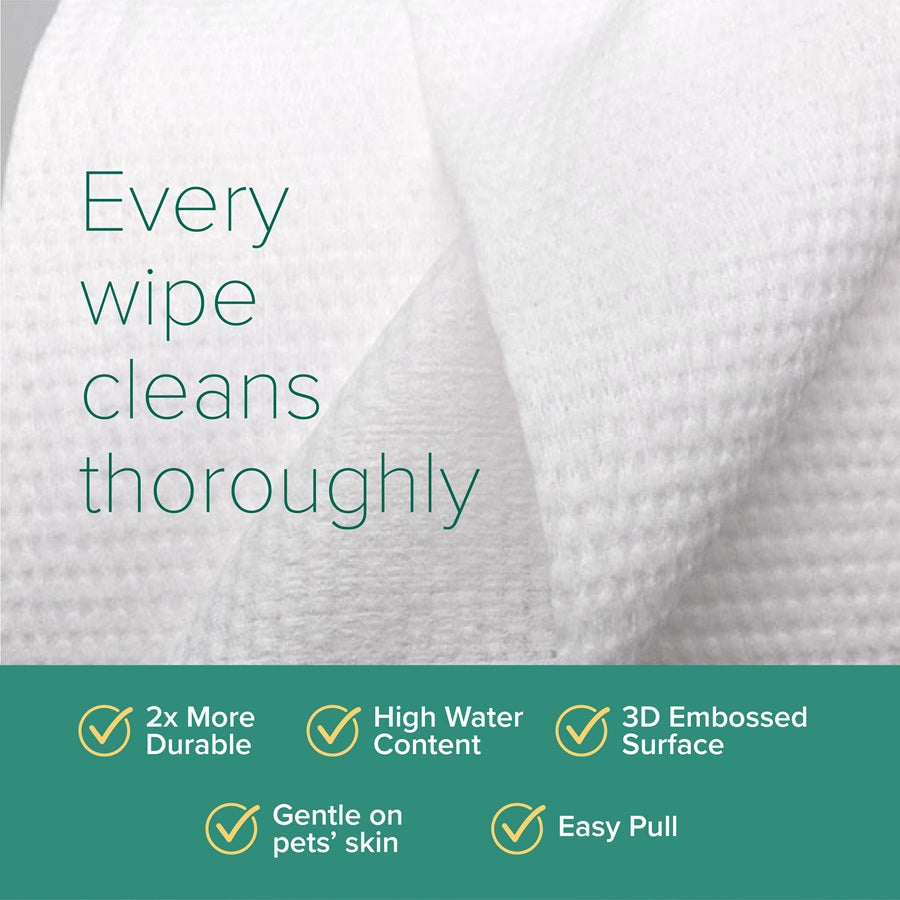 Nurture Pro AG+ Silver Pet Wipes Green Tea (10 Sheets) - 20pack