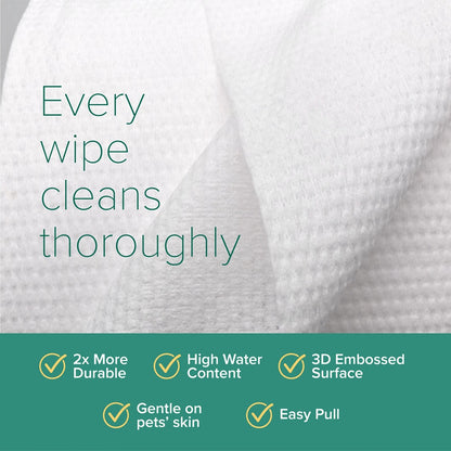 Nurture Pro AG+ Silver Pet Wipes Green Tea (10 Sheets) - 20pack